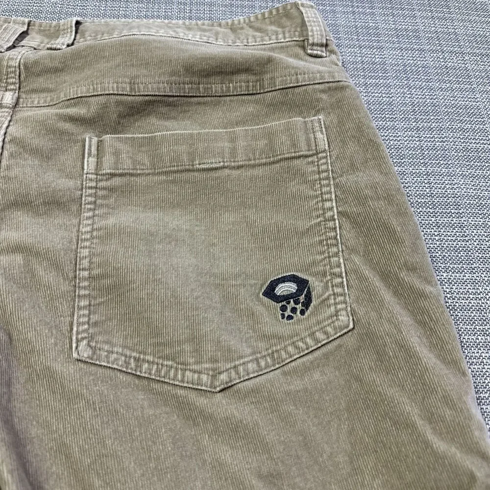 Mountain Hardwear Pants Men 36x30 Corduroy Tan Stretch Outdoor Academia Gorpcore